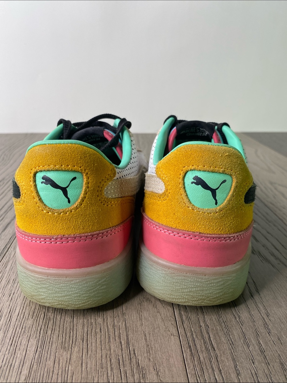 Puma White Black Multicolor Retro Athletic Sneakers - Picture 10 of 14